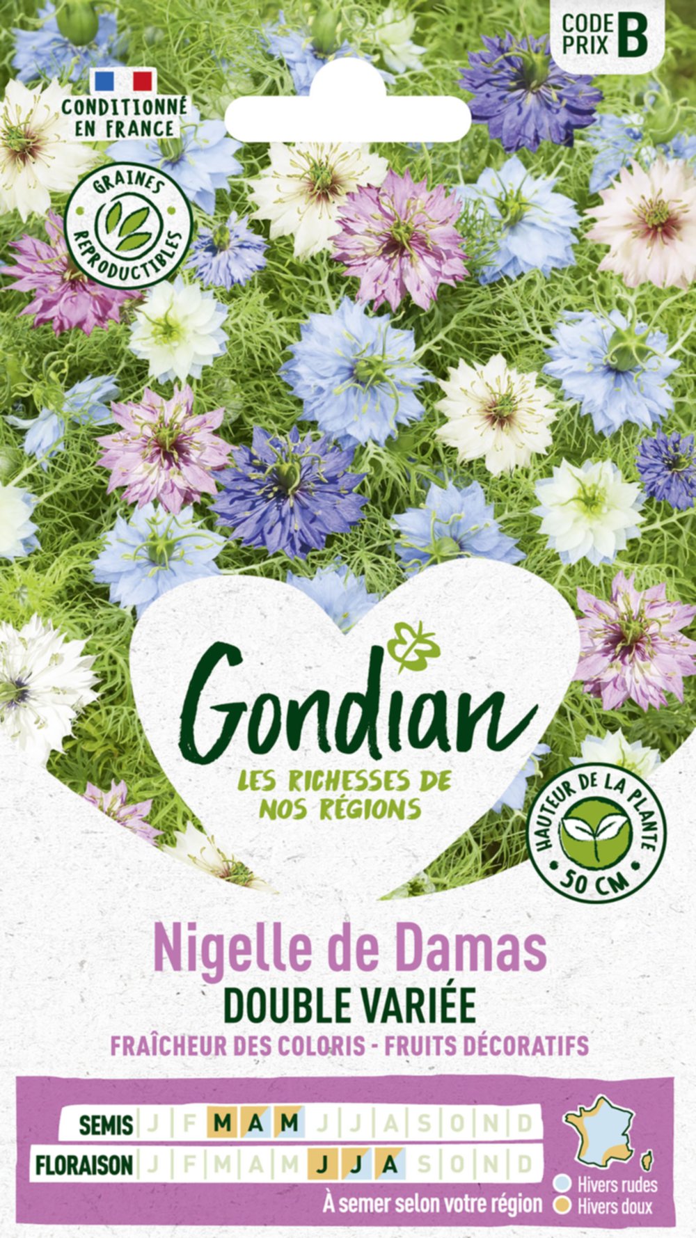 Nigelle de Damas Double Variée - GONDIAN