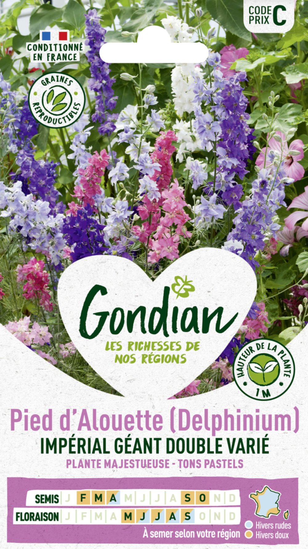 Pied d'Alouette Impérial Géant Double Varié - GONDIAN