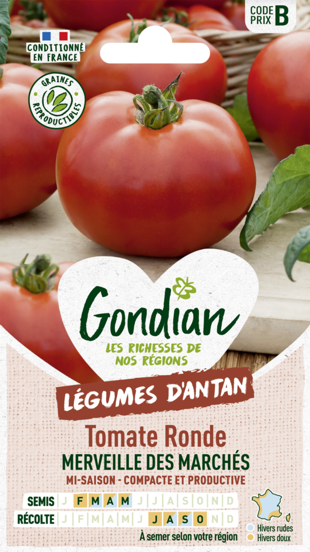 Tomate Merveille des Marchés - GONDIAN