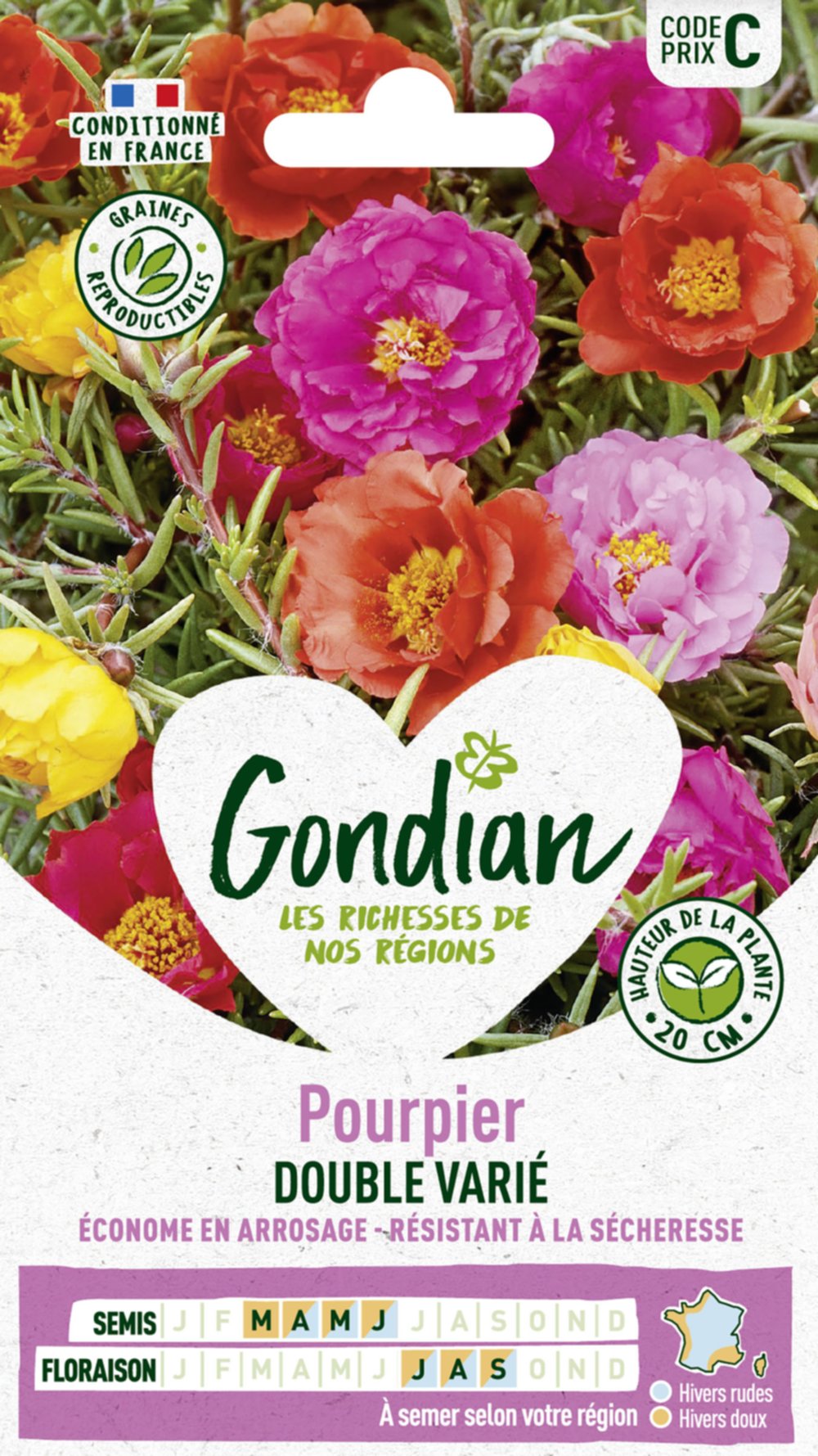 Pourpier Double Varié - GONDIAN