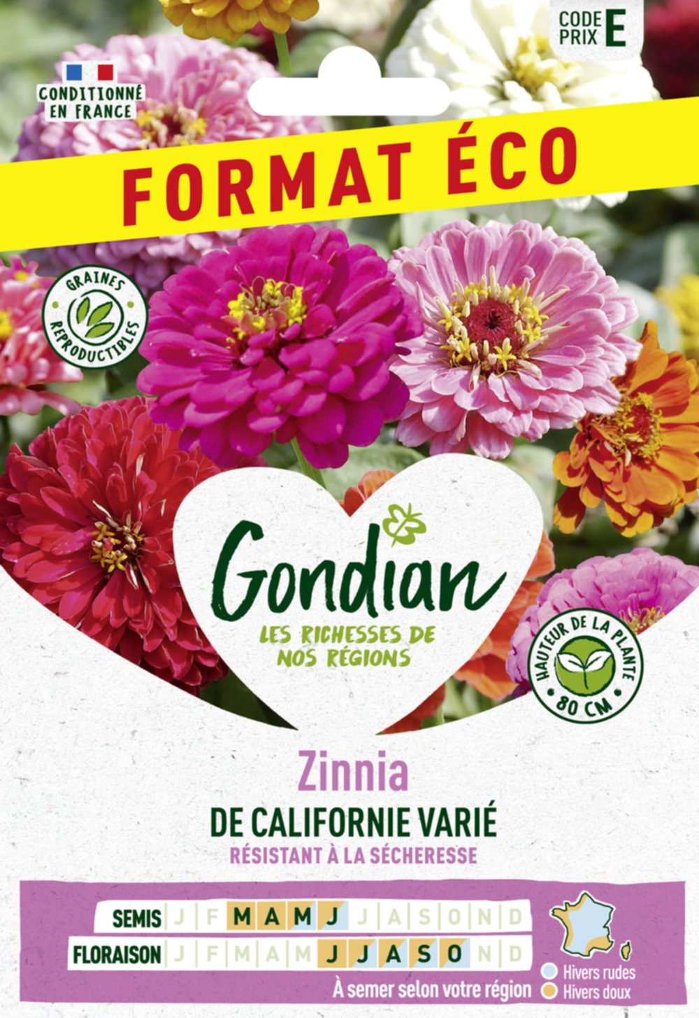 Zinnia de Californie Varié - GONDIAN