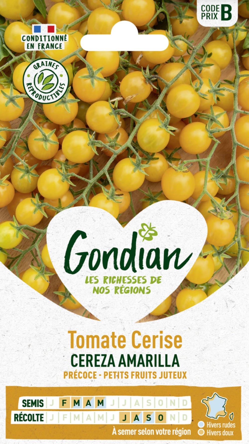 Tomate Cereza Amarilla (Cerise Jaune) - GONDIAN