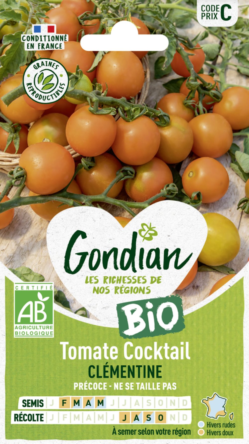 Tomate Cocktail Clémentine Bio - GONDIAN