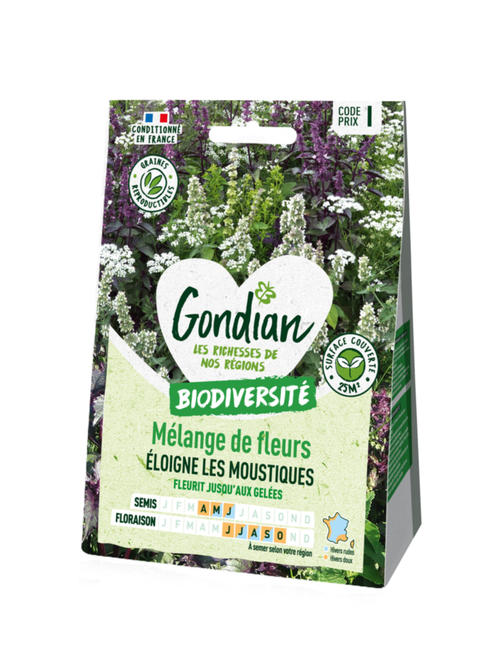 Mélange de fleurs Éloigne les Moustiques - GONDIAN