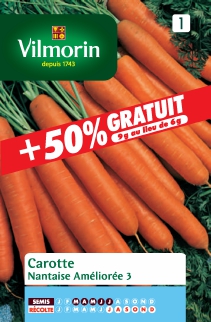 graines de carotte nantaise  - VILMORIN