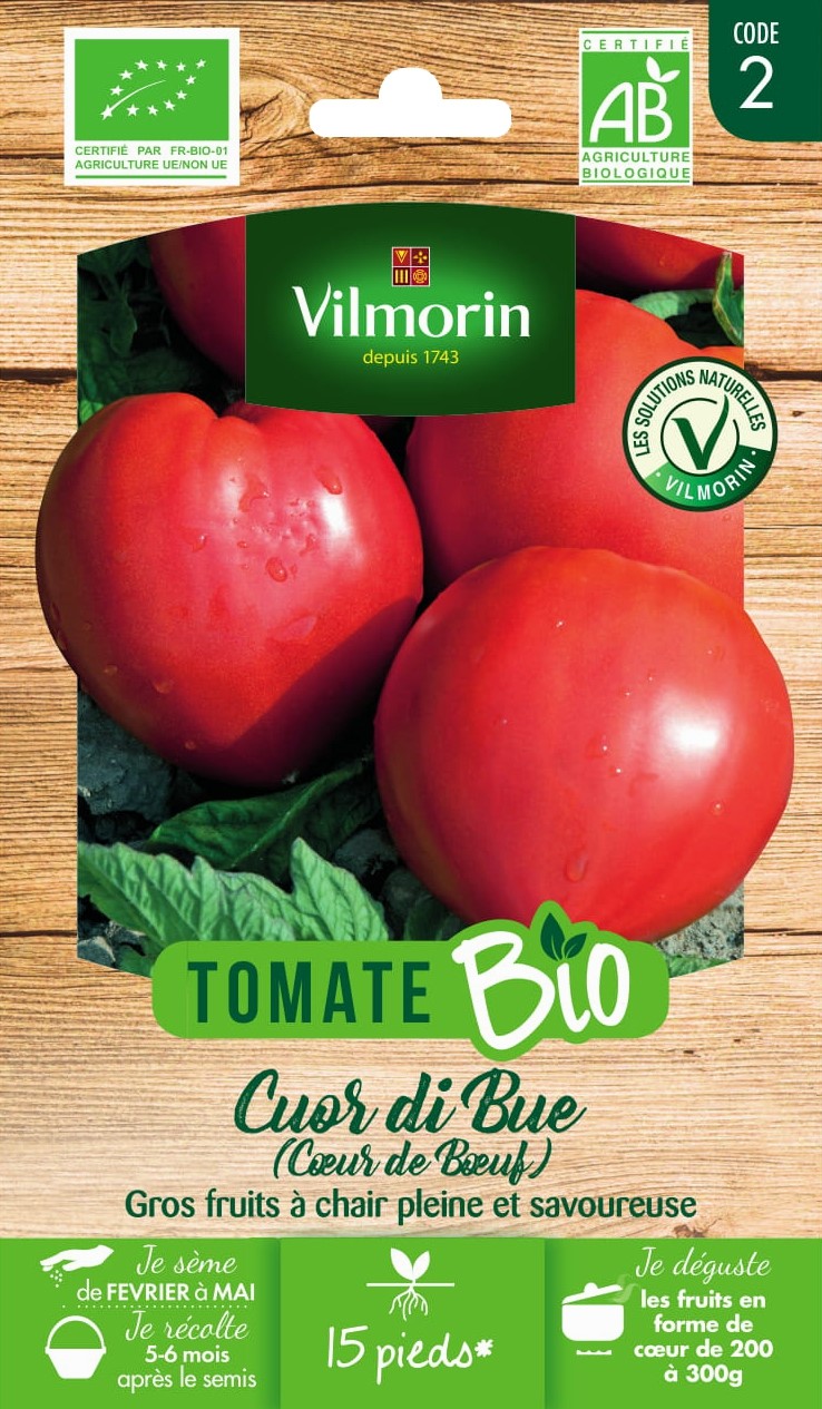 Graines Tomate Cuor Di Bue Bio - VILMORIN