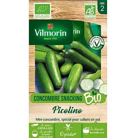 Graines Concombre Picolino HF1 Bio - VILMORIN