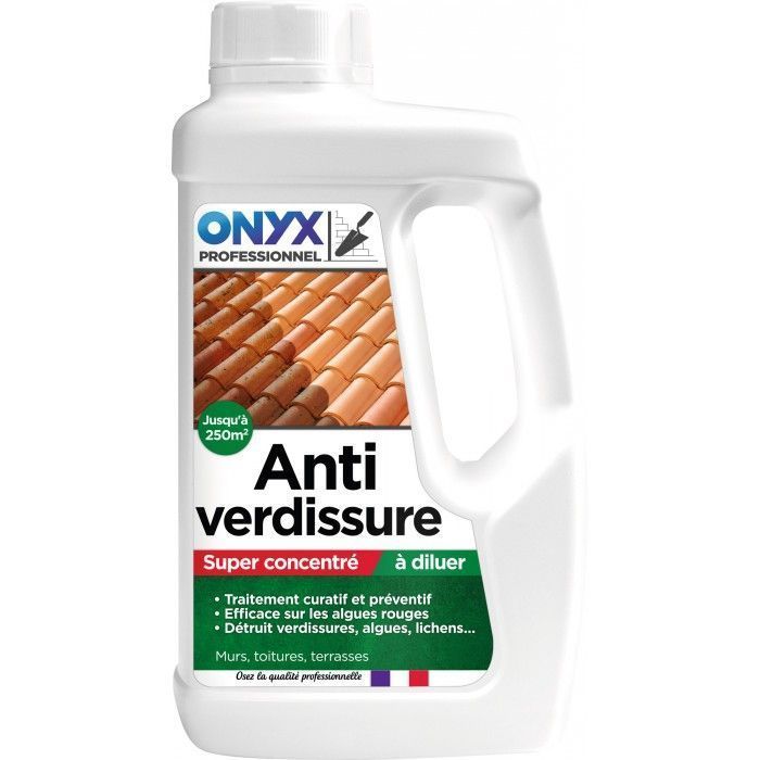 Anti-verdissure anti-mousse super concentré à diluer 1L ONYX