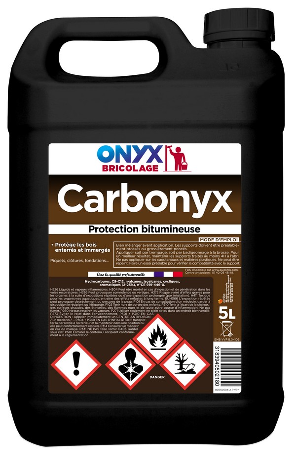 Protection des bois extérieurs Carb'onyx 5L - ONYX