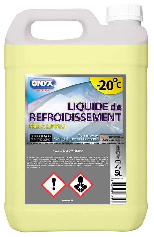 Liquide refroidissement -20d 5l