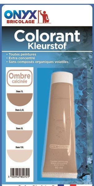 Colorant Ombre calciné 60ml ONYX