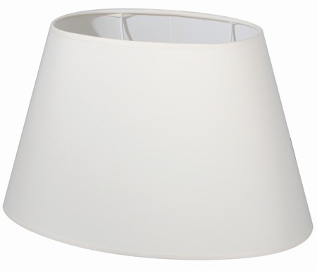 Abat-jour crème ovale coton d40cm