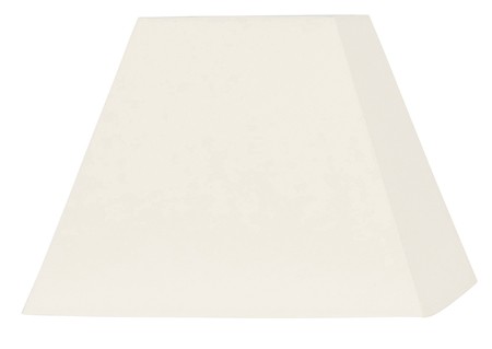 Abat-jour crème carré coton d17cm