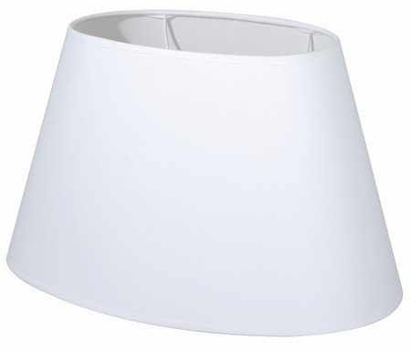 Abat-jour blanc cassé ovale coton d35cm