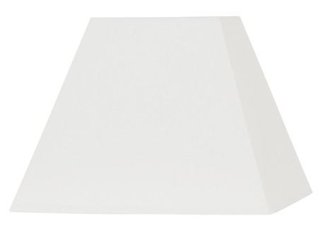 Abat-jour blanc cassé carré coton d25cm