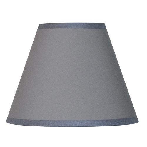 Abat-jour forme conique D14p coton gris souris