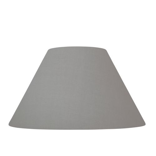 Abat-jour forme conique D50 coton gris souris