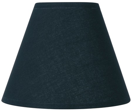 Abat-jour noir fe coton d14cm