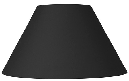 Abat-jour noir fe coton d35cm