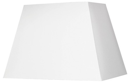 Abat-jour blanc cassé rectangle coton d42cm