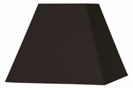 Abat-jour noir carré coton d22cm