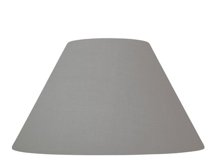 Abat-jour gris souris fe coton d35cm