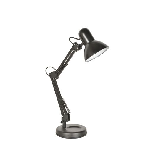 Lampe de bureau architecte triple articulation noir