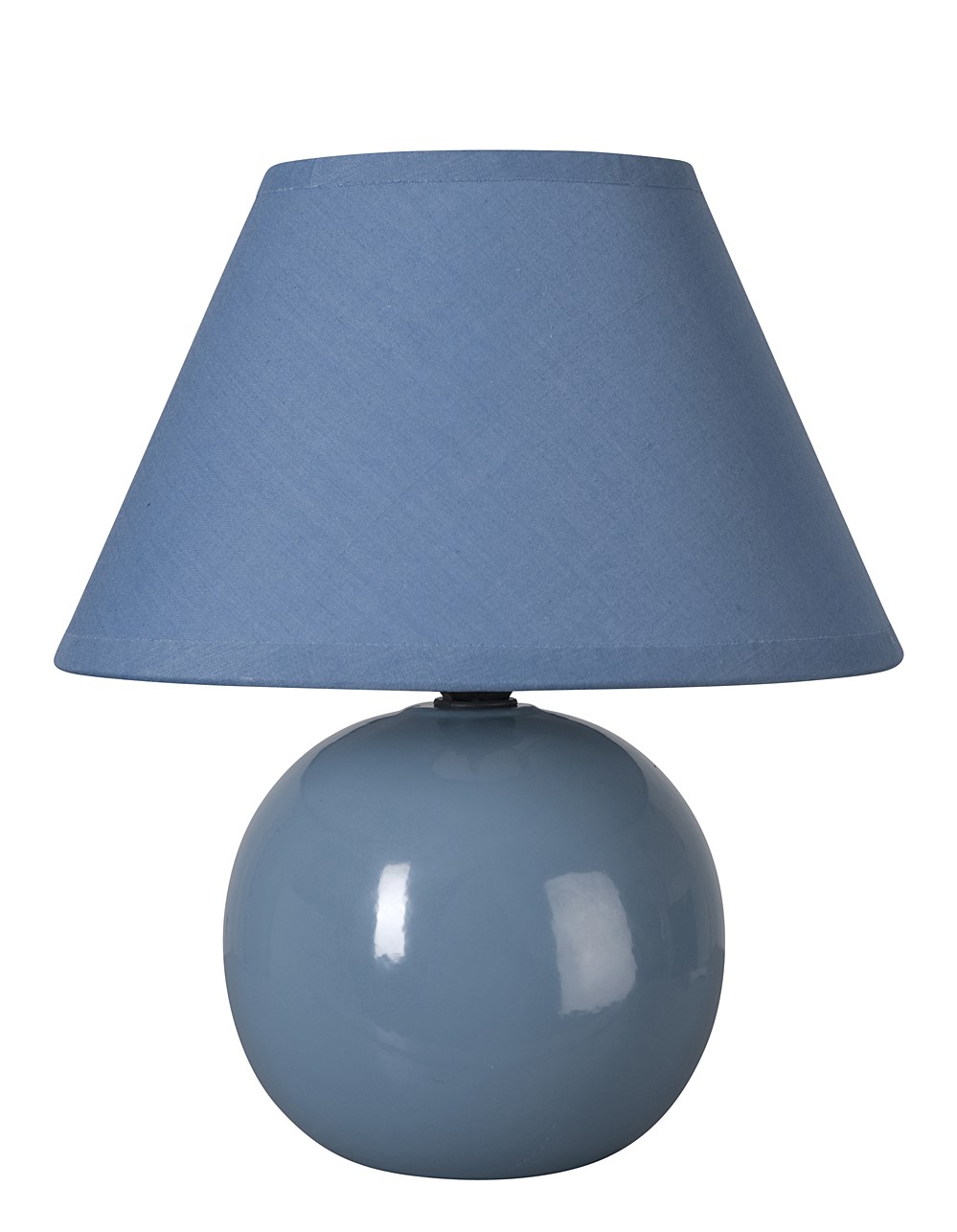 Lampe forme boule en céramique LOU bleu glacier 