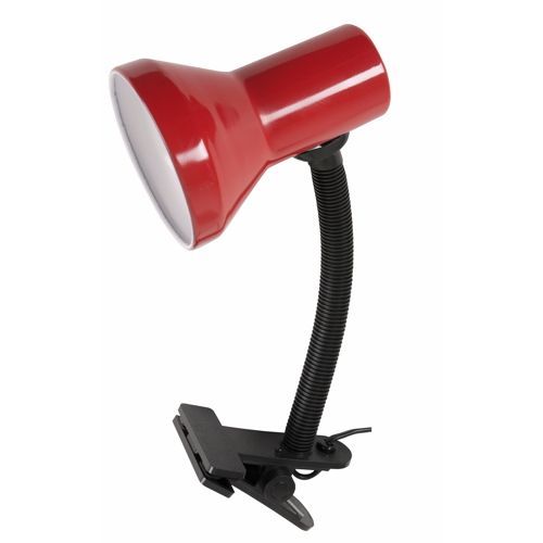 Spot à pince en PVC tige flexible BEST rouge HT23,5