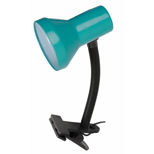 Spot à pince en PVC tige flexible BEST turquoise