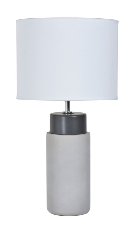 Lampe céramique béton/noir majork gm