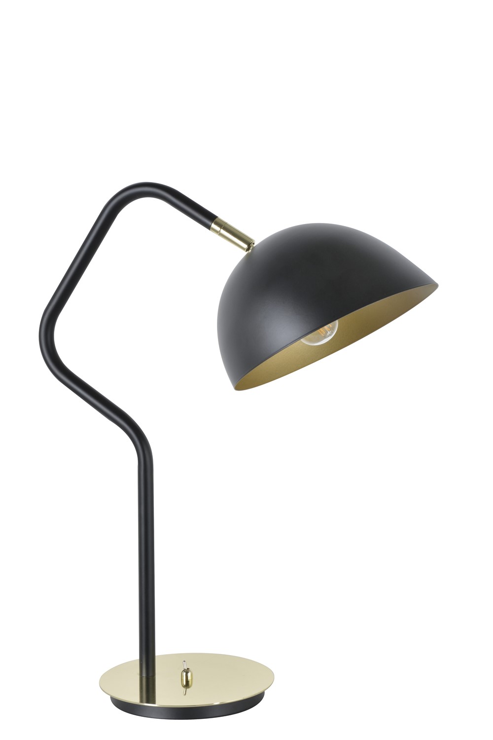 Lampe Miles Métal Noir/Laiton 50cm 40W - COREP