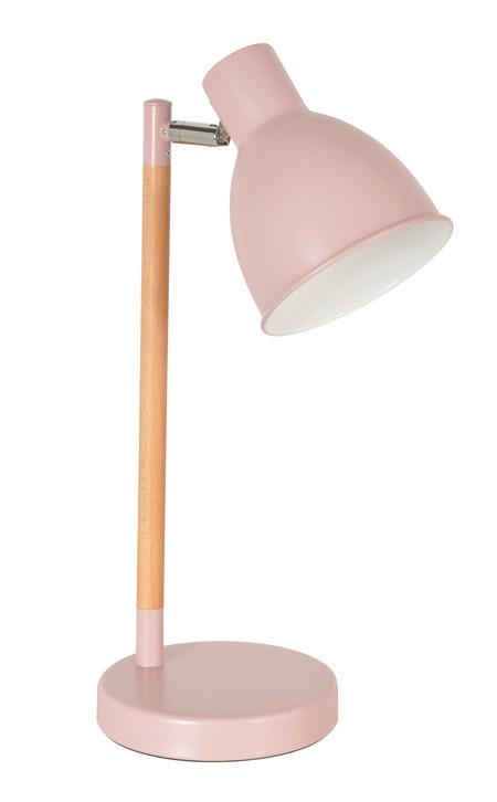 Lampe métal rose sablé mila d13cm