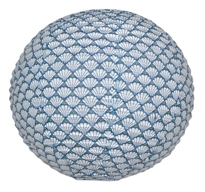 Suspension papier bleu ball imprimé d40cm