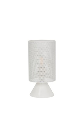 Lampe métal blanc mat calvin d11cm