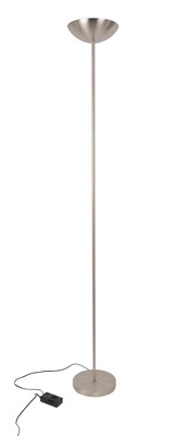 Lampadaire métal alu brossé jack d24cm