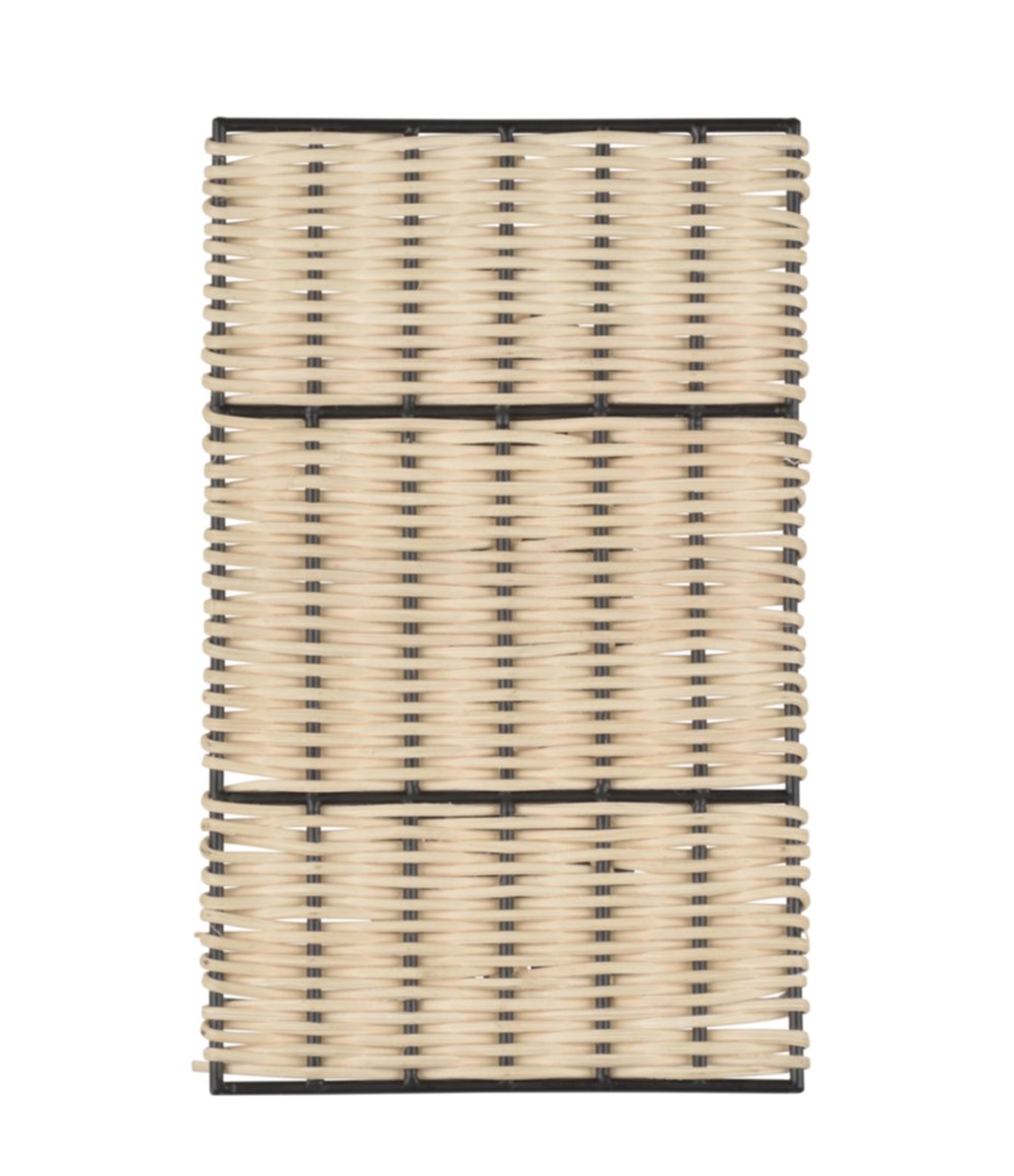 Applique rotin noir mat/naturel tijuana - COREP