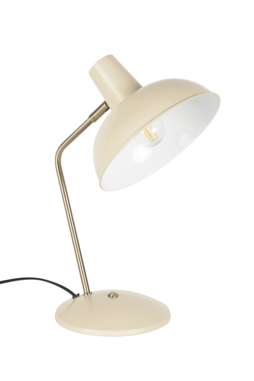 Lampe de bureau métal crème  Hortense h.38cm - COREP