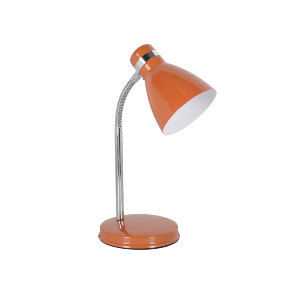 Lampe de bureau métal Cally mandarine 38cm 15W - COREP