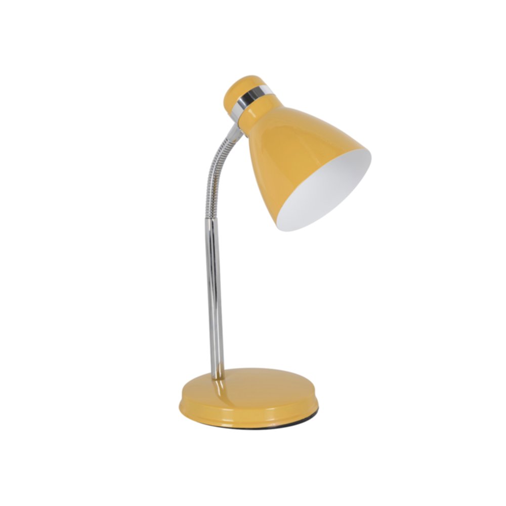 Lampe de bureau métal Cally moutarde 38cm 15W - COREP