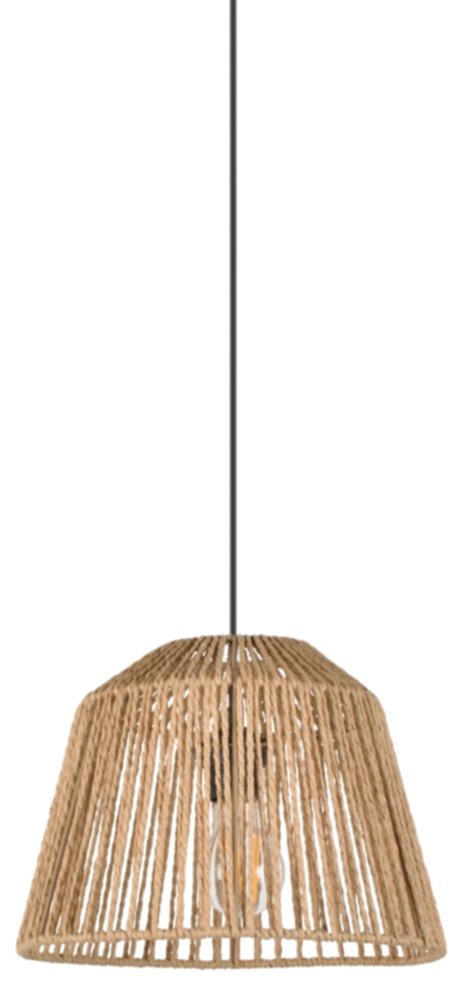 Suspension Quintana ficelle tressée E27 Ø29xH.21cm Naturel