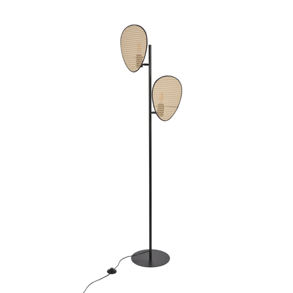 Lampadaire métal/cannage Naytto H.172,5cm - COREP