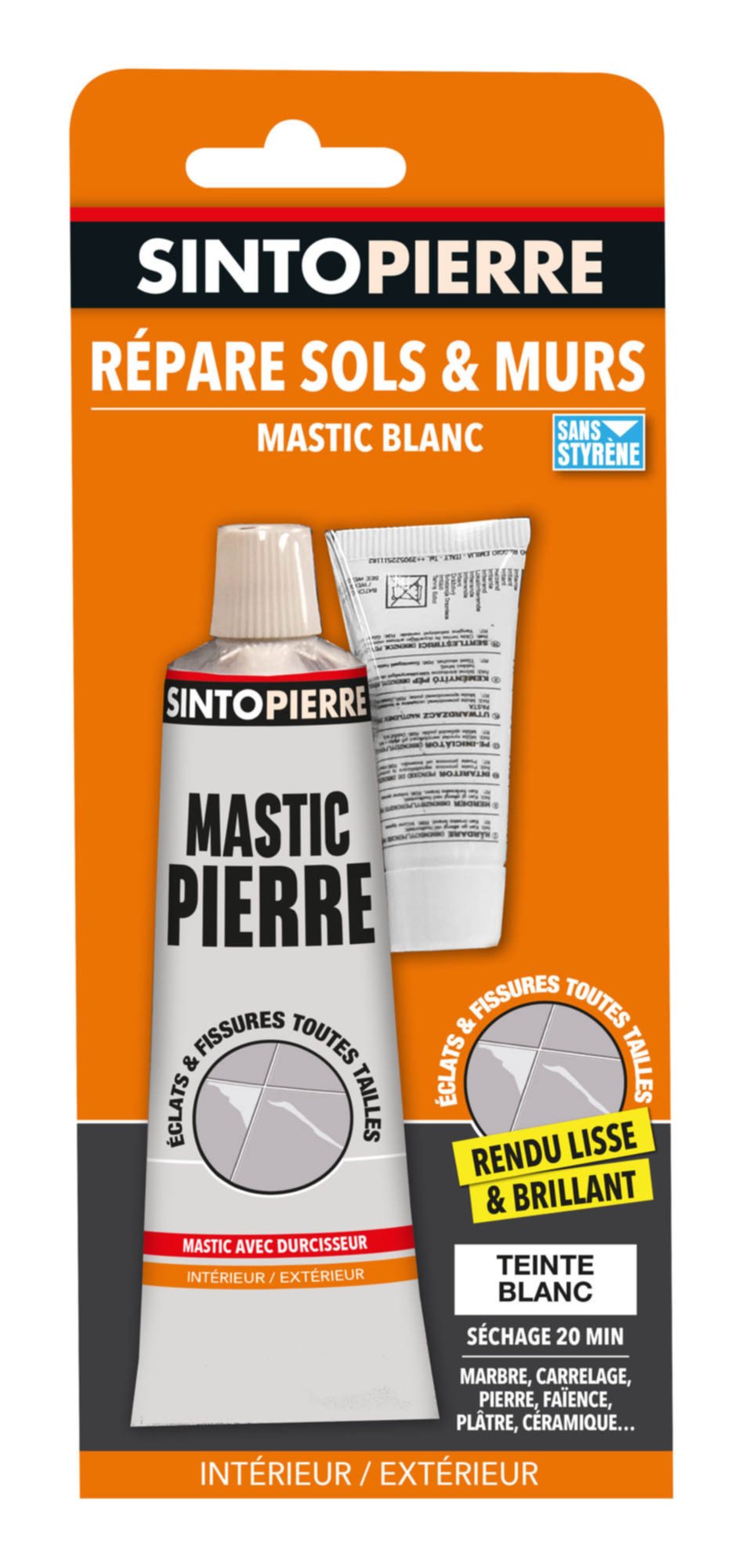 mastic de réparation blanc pour pierres - SINTO