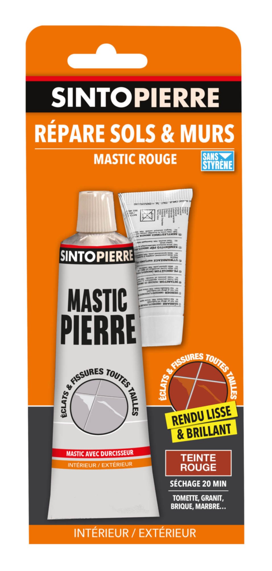 mastic de réparation rouge pour pierres - SINTO