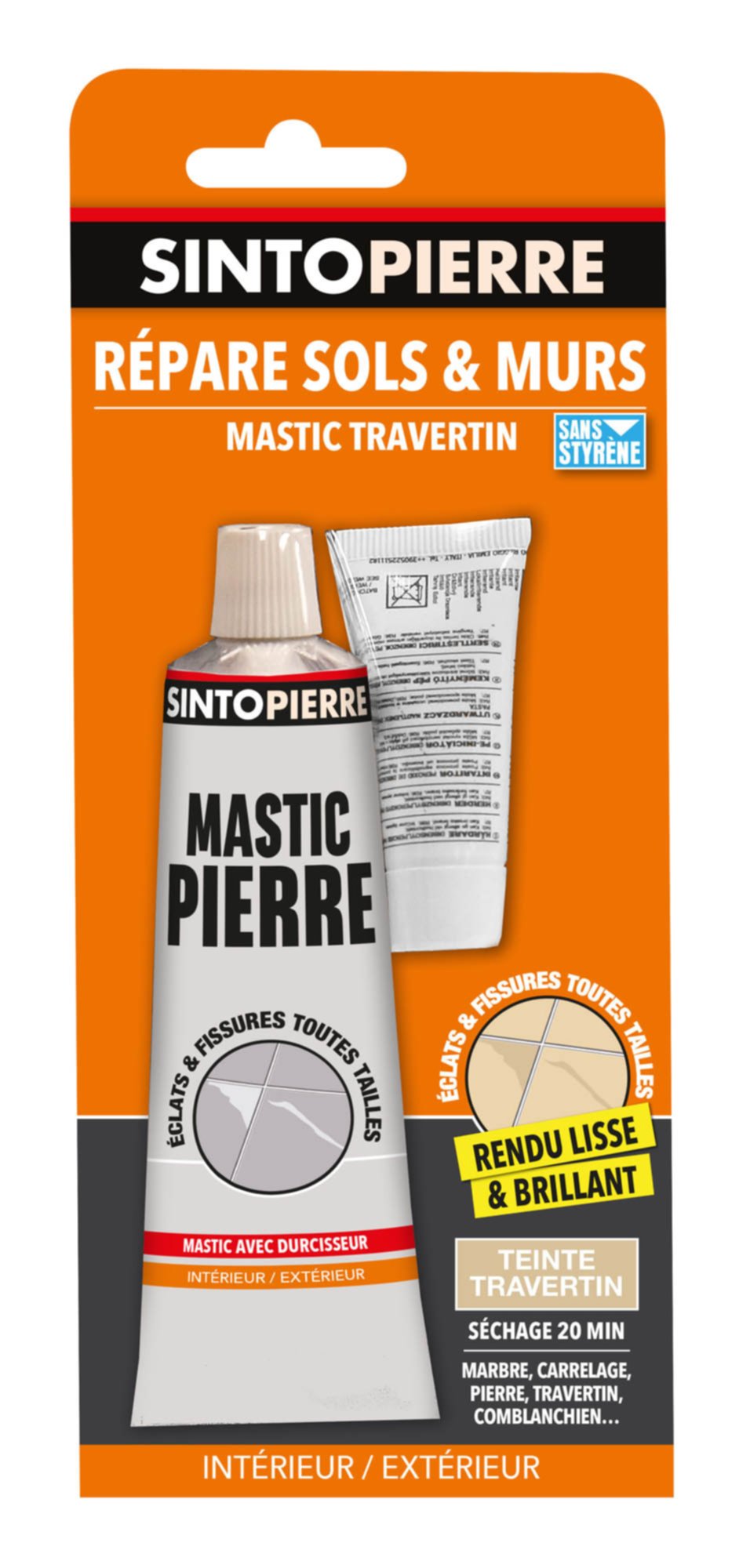 mastic de réparation travertin pour pierres - SINTO