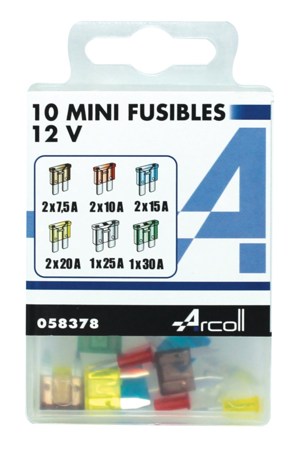 Fusible mini x10 assortis