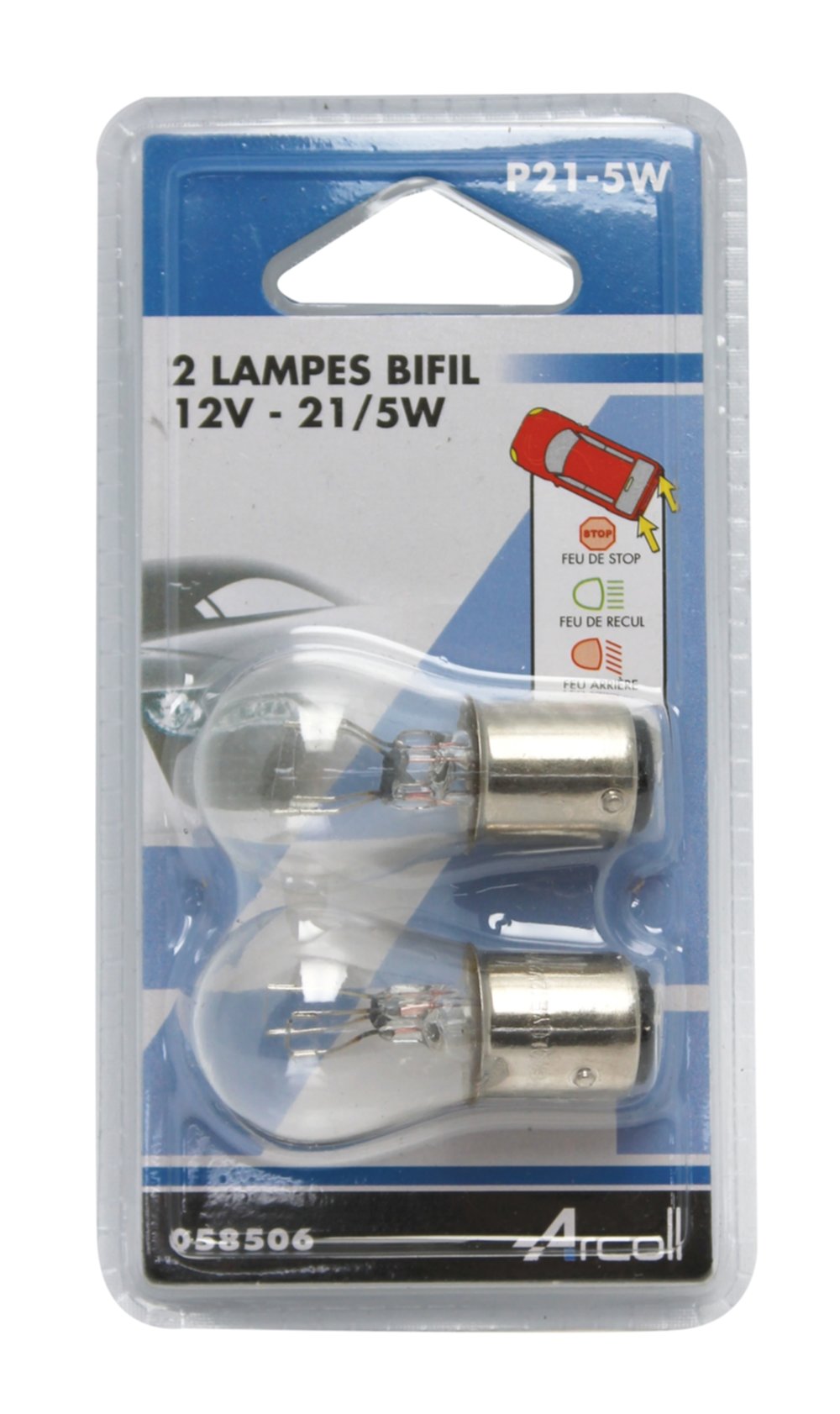 Lampe x2 bifil p21/5w