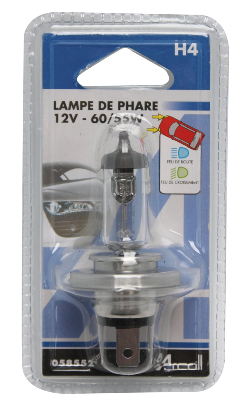 Lampe h4 blanche 12 volts x1
