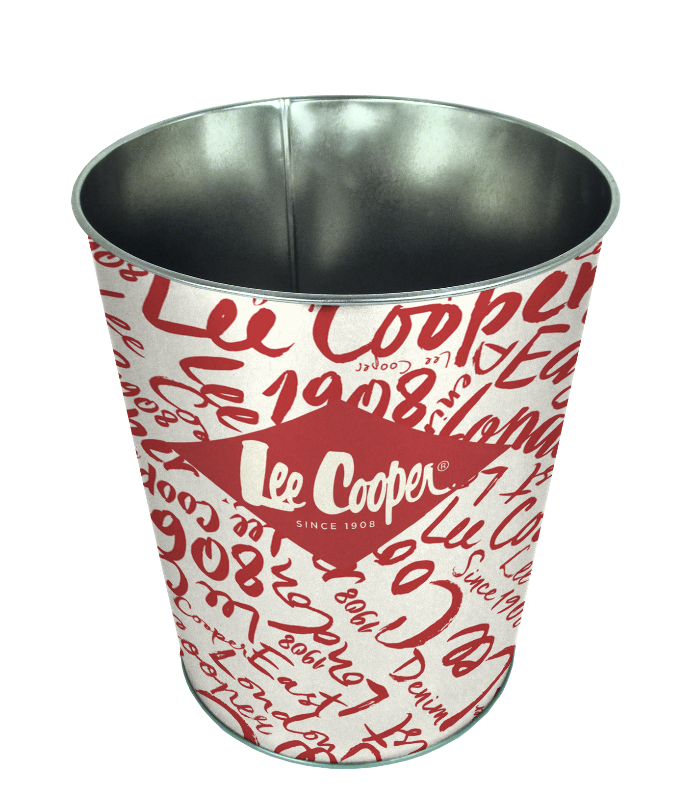 Corbeille 7,5l en métal lee cooper original