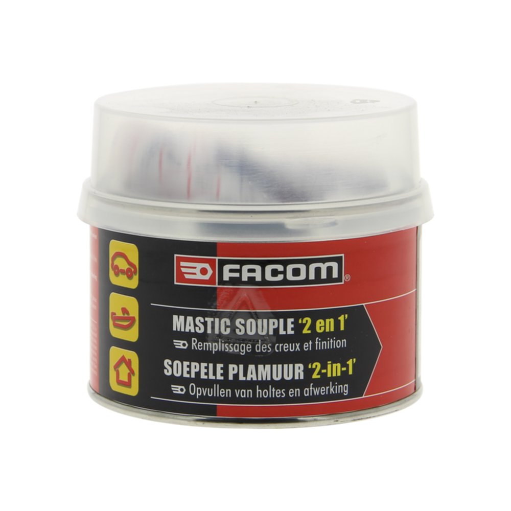 Mastic polyester souple 2 en 1 500gr - FACOM